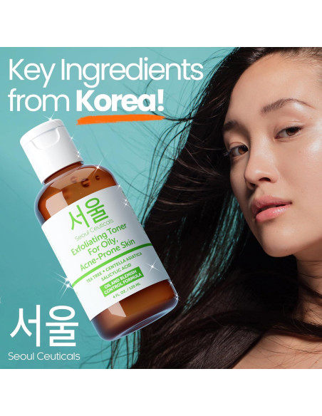 Tónico Facial Coreano SeoulCeuticals 113ml Piel Grasa Acné
