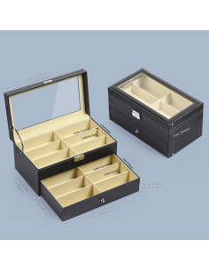 Estuche Organizador AUTOARK para 12 Gafas de Sol Negro 2