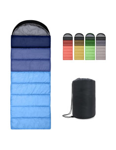 Saco de Dormir Ultraligero Outplea 3 Estaciones 5-20C Azul