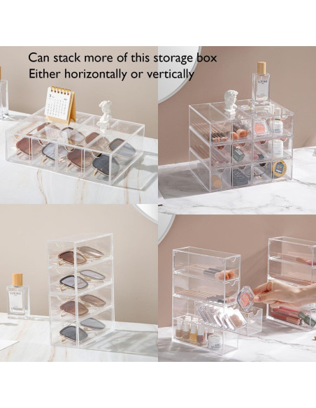 Caja de Almacenamiento para Gafas Forfuture-go Acrílico 4 Capas