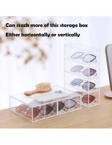 Caja de Almacenamiento para Gafas Forfuture-go Acrílico 4 Capas