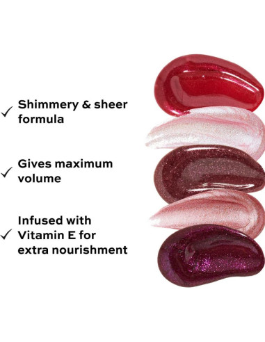 Brillo Labial Revolution Pout Bomb 6 Colores Vitamina E