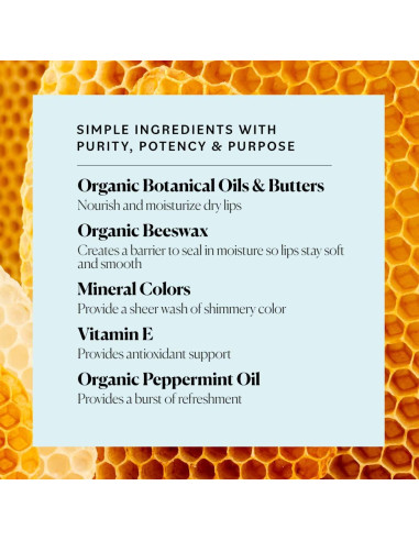 Balsamos Labiales Tinteados Sky Organics 4 Sabores 17g