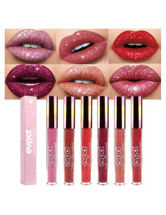 Conjunto de Brillo de Labios Mate evpct 6 Piezas 110g