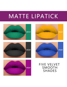 Set de 10 Pintalabios Mate y Brillo KYDA - Alta Pigmentación 2