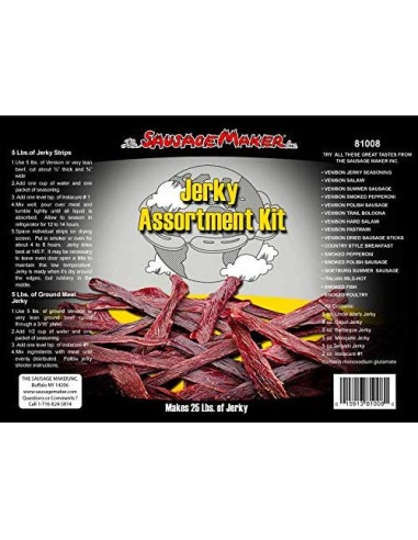 Kit de Sazonadores para Jerky El Fabricante de Salchichas 2,27 kg