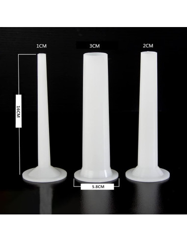 Tubos de Relleno de Salchichas GSHLLO 3 Piezas Plástico