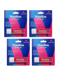 Bálsamo Labial Vaseline Lip Therapy Rosado 4x22g Hidratante