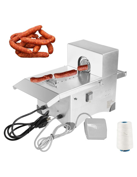 Máquina de Atar Salchichas Eléctrica Sunnibety 50mm Acero Inoxidable