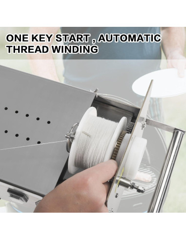 Máquina de Atar Salchichas Eléctrica Sunnibety 50mm Acero Inoxidable