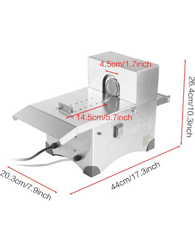 Máquina de Atar Salchichas Eléctrica Sunnibety 50mm Acero Inoxidable