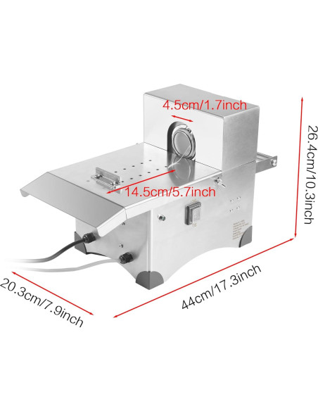 Máquina de Atar Salchichas Eléctrica Sunnibety 50mm Acero Inoxidable