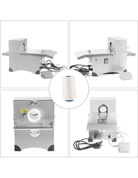 Máquina de Atar Salchichas Eléctrica Sunnibety 50mm Acero Inoxidable