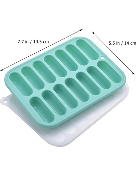 Molde de Silicona Antiadherente DOITOOL para Salchichas 12 Cavidades
