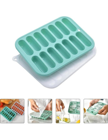 Molde de Silicona Antiadherente DOITOOL para Salchichas 12 Cavidades