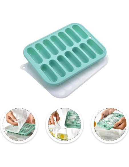 Molde de Silicona Antiadherente DOITOOL para Salchichas 12 Cavidades