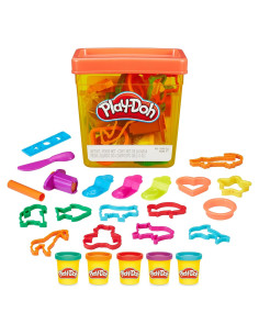 Juego de Play-Doh Fun Tub Hasbro 19 Accesorios y 5 Colores