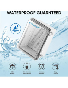 Caja de Conexiones Eléctricas TICONN IP67 22.1x17x10.9cm 2