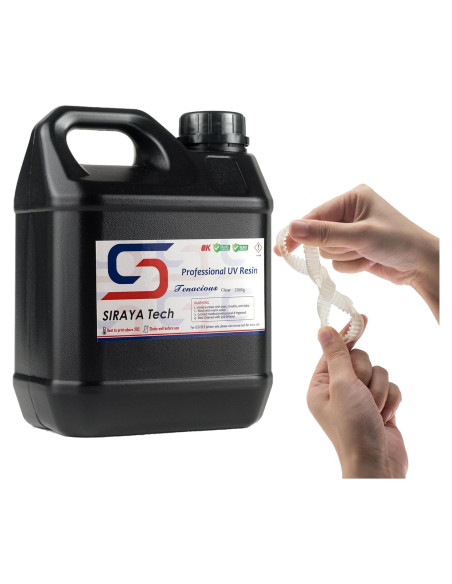 Resina Flexible 405nm Siraya Tech Tenacious 2000g Transparente