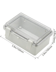 Caja de Conexiones Zulkit IP65 Plástico ABS 150x100x70mm 2