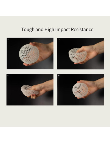 Resina Flexible 405nm Siraya Tech Tenacious 2000g Transparente