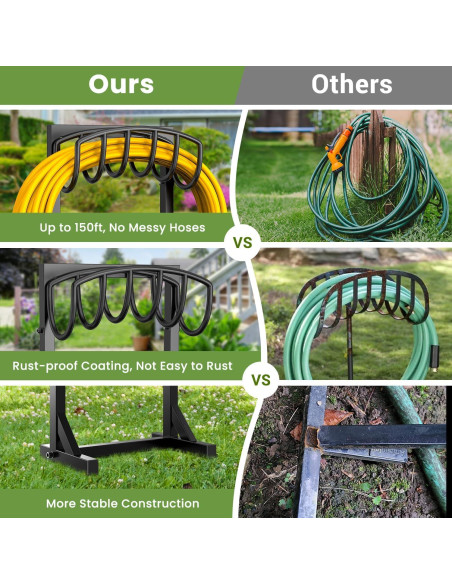 Soporte para Manguera de Jardín Pattiumo 150 pies Metal