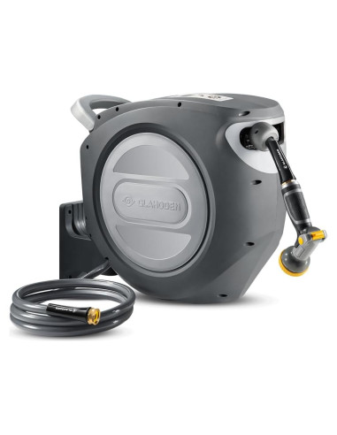 Carrete de Manguera de Jardín GLAHODEN 1/2" x 39,62 m Automático