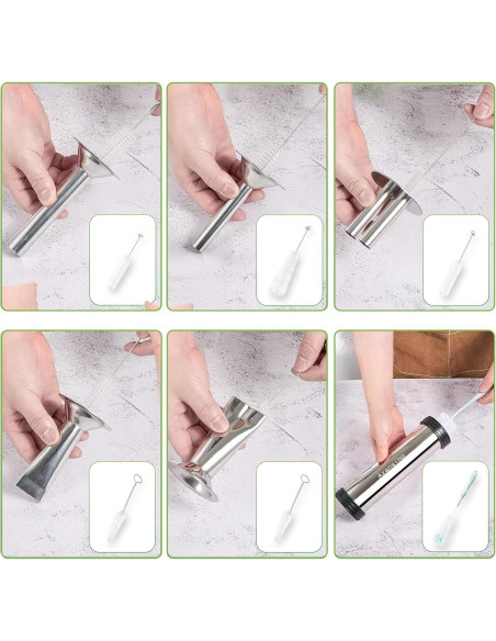 Pistola de Jerky MTOGALT 2 lbs Acero Inoxidable 12 Piezas