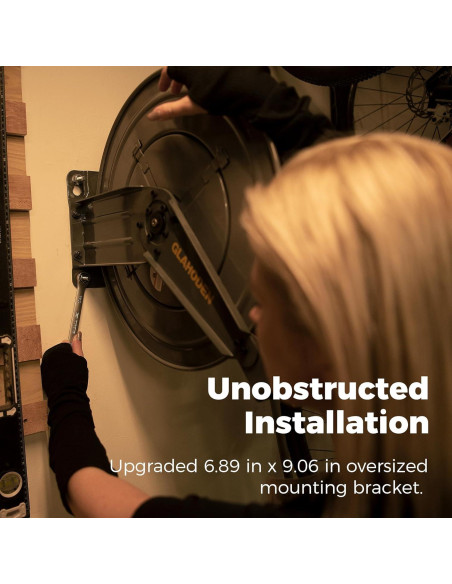 Carrete de Manguera de Aire GLAHODEN 50FT 1/2" Retráctil