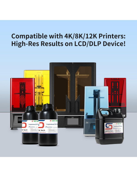 Resina Flexible 405nm Siraya Tech Tenacious 2000g Transparente