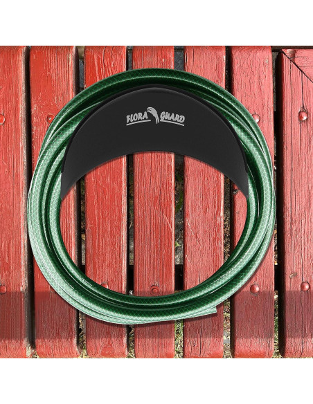 Soporte de Manguera FLORA GUARD 2 Piezas Metal Negro 38m Soporte de Manguera FLORA GUARD 2 Piezas Metal Negro 38m