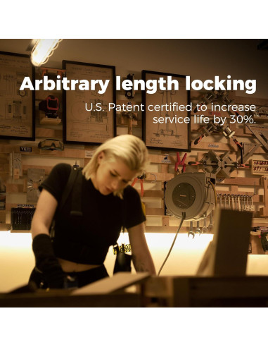 Carrete de Manguera de Aire GLAHODEN 3/8" x 15,24 m 300 PSI