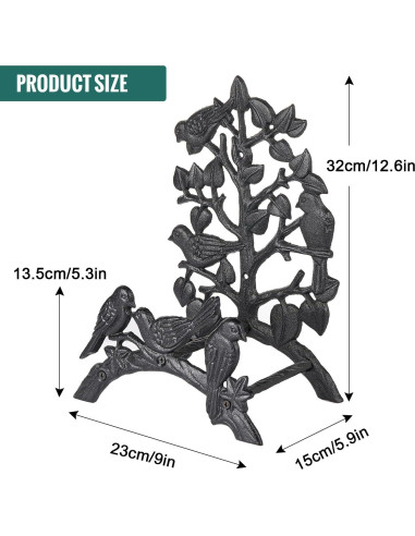 Soporte para Manguera de Jardín Sungmor Hierro Fundido 32cm