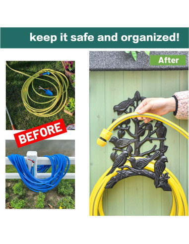 Soporte para Manguera de Jardín Sungmor Hierro Fundido 32cm