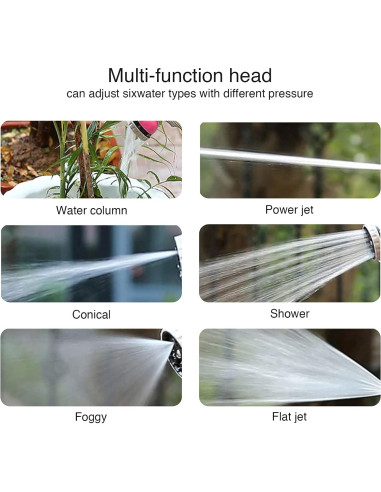 Carrete de Manguera de Jardín YEFA 50ft Retráctil Rojo