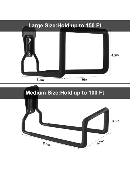 Soporte de Manguera de Pared Sageme 150 Ft Hierro Pesado
