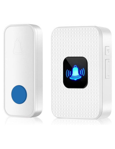 Kit Timbre Inalámbrico Nestling Blanco 1000 pies 55 Tonos