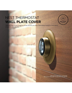 Cubierta de Placa de Pared elago para Nest Thermostat Latón 2