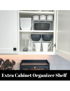 Organizador de Estantes de Gabinete Evelots - 2 Piezas 2