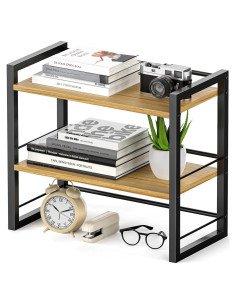 Organizador de Estante de Escritorio ART-GIFTREE Negro 2 Niveles