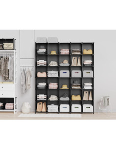 Organizador de Closet HOMIDEC 9 Cubos Portátil Negro 2