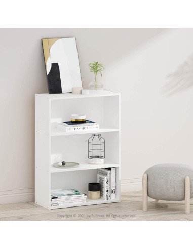 Estantería Abierta Furinno Pasir 3 Niveles Blanco