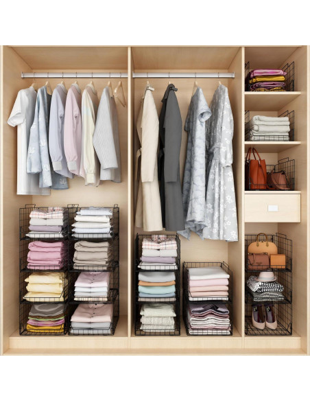 Organizadores de Closet Jakyitvi 4 Pack Metal 30,99x41,19x88,93cm