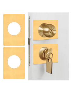 Placa de Refuerzo para Puerta LEIFIDE 2 Pcs Acero Inoxidable