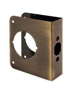 Placa de Refuerzo de Cerradura Prime-Line U 9572 Latón Antiguo