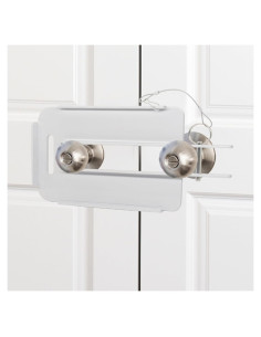 Cerradura de Seguridad Enprotty para Puertas Dobles Blanca