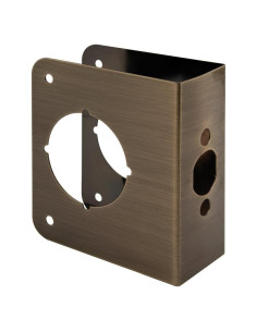 Placa Refuerzo Cerradura Prime-Line U 9573 Latón Antiguo