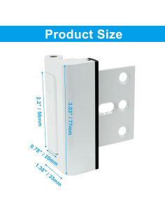 Cerradura de Seguridad Reforzada LifCratms Blanca 362kg 2