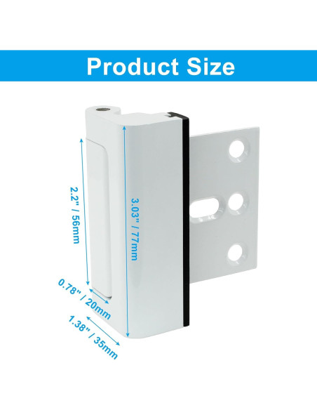 Cerradura de Seguridad Reforzada LifCratms Blanca 362kg