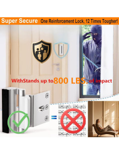 Cerraduras de Seguridad SIGZKK para Puertas - Paquete de 2 2